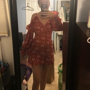 Floral off the shoulder dress